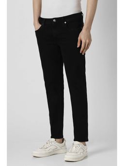 Peter England - Men Black Dark Wash Jeans