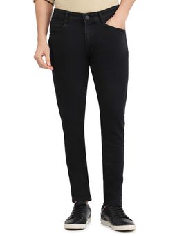 Parx - Low Rise Tapered Fit Black Jeans