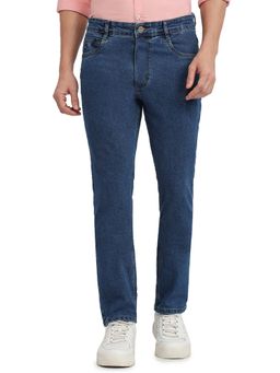 Parx - High Rise Straight Fit Dark Blue Jeans