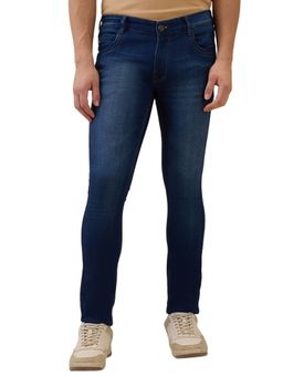 Parx - Low Rise Skinny Fit Dark Blue Jeans
