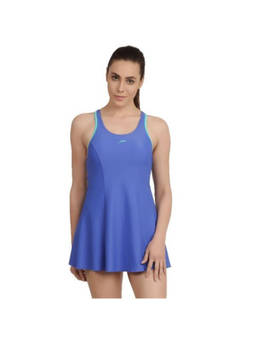 Speedo - Female Swimwear Racerback Swimdress With Boyleg - Blue