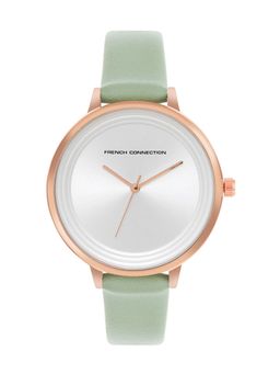 French Connection - Silver Round Dial Analog Watch for Women FCN00001C