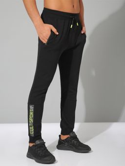 CULT - Black Supersoft Solid Cotton Joggers