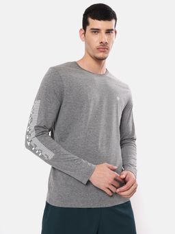 CULT - Melange Comfort Polycotton T-Shirt with Graphic Print