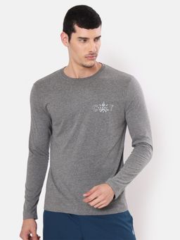 CULT - Melange Comfort Polycotton T-Shirt with Chest Graphic