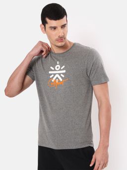 CULT - Melange Performance Cotton T-Shirt with Chest Graphic