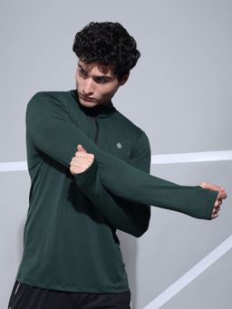 CULT - High Neck Active Polyester T-Shirt with Graphic Print