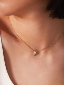 Inaya Accessories - 18Kt Gold Plated Octagonal Star Pendant Necklace, Celest