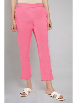Aurelia - Pink Solid Trousers