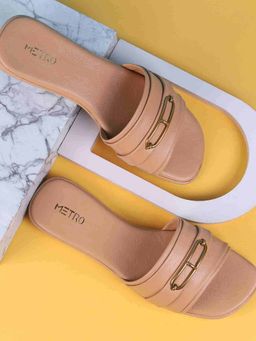 Metro - Women Synthetic Square Toe Flats