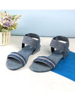 Mochi - Women Denim Open Toe Sandals