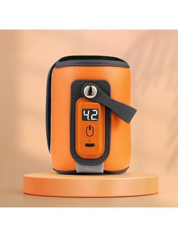 StarAndDaisy - Orange PU Rubber , silicia gel & Velcro Solid Bottle Warmer