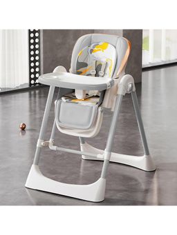 StarAndDaisy - Grey PP / Steel Printed High Chair