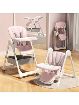 StarAndDaisy - Pink PP / Steel Solid High Chair