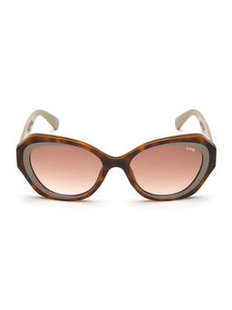 IDEE - Brown Oval 100% Uv Protected Sunglasses For Women Size 54