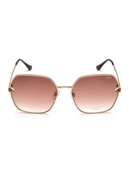 IDEE - Brown Hexagon 100% Uv Protected Sunglasses For Women Size 60
