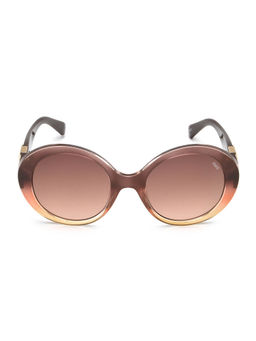 IDEE - Brown Round 100% Uv Protected Sunglasses For Women Size 54