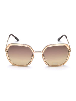 IDEE - Brown Hexagon 100% Uv Protected Sunglasses For Women Size 56