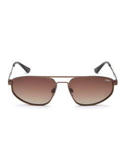 IDEE - Brown Oval 100% Uv Protected Polarized Sunglasses For Men Size 57
