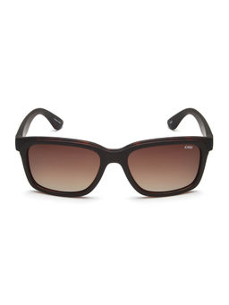 IDEE - Brown Rectangle 100% Uv Protected Polarized Sunglasses For Men Size 56