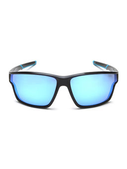IDEE - Blue Rectangle 100% Uv Protected Sunglasses For Men Size 68