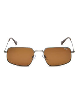 IDEE - Brown Rectangle 100% Uv Protected Polarized Sunglasses For Men Size 53