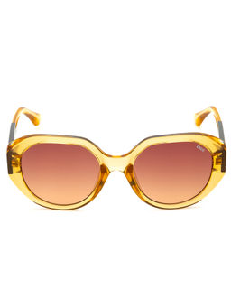 IDEE - Brown Round 100% Uv Protected Sunglasses For Women Size 54