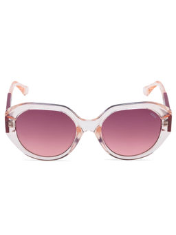 IDEE - Purple Round 100% Uv Protected Sunglasses For Women Size 54