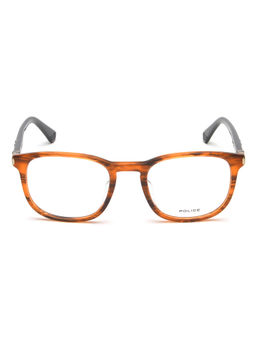 Police - Eyewear For Men With Orange Acetate Frame (Size 50)