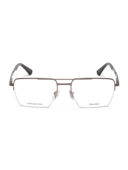 Police - Eyewear For Men With Silver Metal Frame (Size 55)