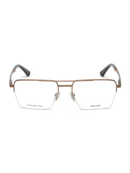 Police - Eyewear For Men With Bronze Metal Frame (Size 55)