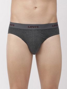 Levi's - Men Cotton 100 Ca Solid Neo Brief Snug Fit Grey