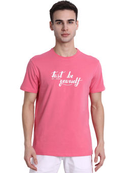 AM SWAN - Mens Graphic Bubblegum T-shirt