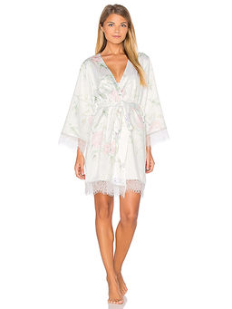 homebodii - Sophia Lace Trim Robe