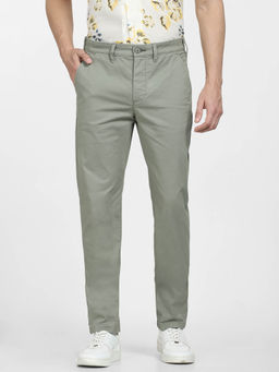 Selected - Green Mid Rise Slim Fit Pants
