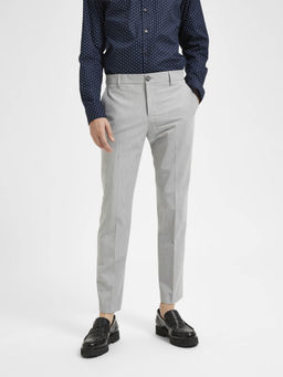Selected - Grey Mid Rise Suit-Set Trousers