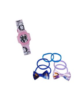Disney - Princess Basic Digital Watch and Hair Accessories Combo