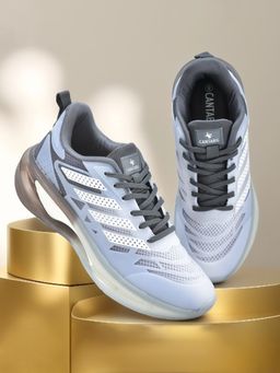 Cantabil - Blue & Grey Casual Sneaker Shoes For Men