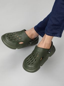 Cantabil - Olive Casual Clogs For Men