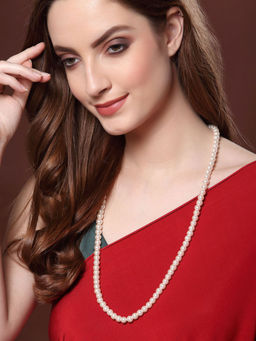 PANASH - Off White Gold-Plated Necklace