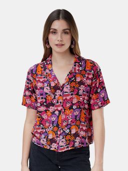 The Souled Store - Scooby Doo The Gang Printed Cotton Women Hawaiian Shirt