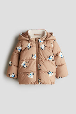 H&M - Boys Beige Water-Repellent Puffer Jacket