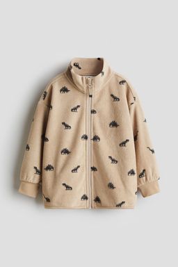 H&M - Girls Beige Fleece Jacket