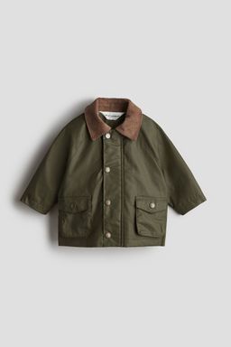 H&M - Boys Green Waxed Cotton Jacket
