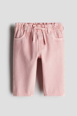 H&M - Girls Pink Paper Bag Jeans