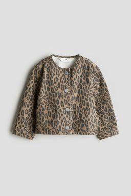 H&M - Girls Beige Cotton Denim Jacket