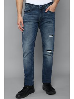 Allen Solly - Patterned Navy Jeans