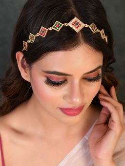 Silvermerc Designs - Gold Plated Traditional wedding Head Chain