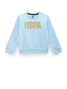 U.S. POLO ASSN. - Boys Blue Brand Graphic Print Sweatshirt