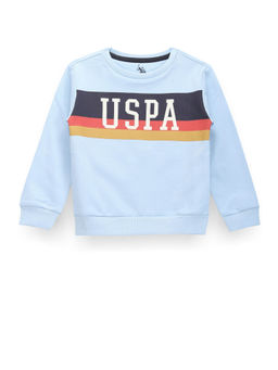 U.S. POLO ASSN. - Boys Blue Brand Print Sweatshirt